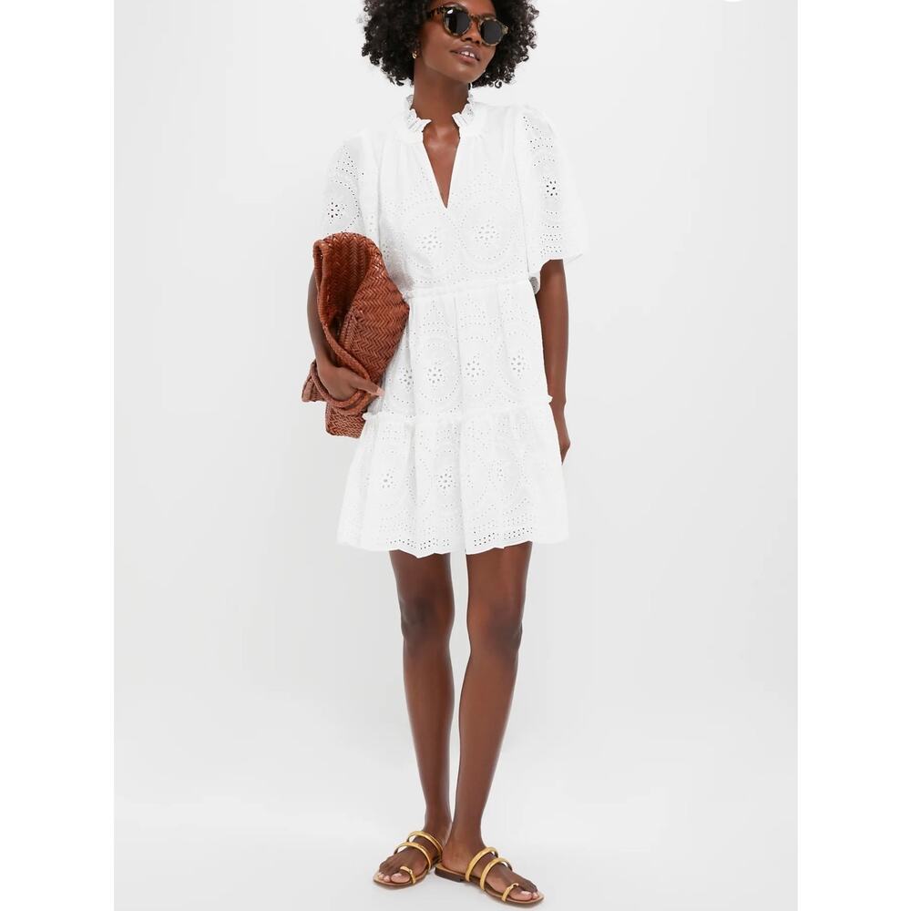 NEW Tuckernuck White Eyelet Crawford Dress Size XXS - Picture 2 of 8